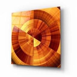 Rackhams Abstract Glass Wall Art 16 - 80x80cm - Tempered Glass (4 mm) - thumbnail 2