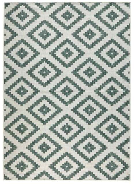 Rackhams Malta Reversible Indoor-Outdoor Green Rug - 240X340 cm - image 1