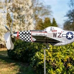 Rackhams Airplane-Shaped Garden Windmill Decoration - Style 5 - thumbnail 3