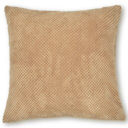 Rackhams Plain Soft Velour Cushion - 43cm x 43cm - Natural