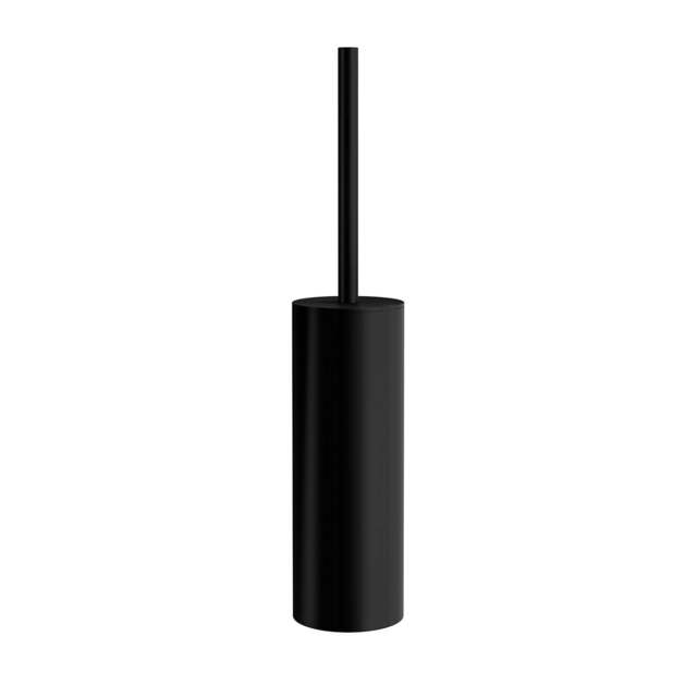 Rackhams Matt Black Toilet Brush and Holder - image 1