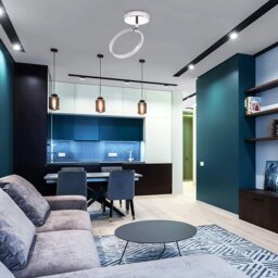 Rackhams Modern Fully Adjustable Chrome Halo Style Ring LED Ceiling or Wall Light Fitting - thumbnail 6