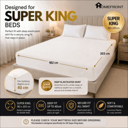 Rackhams Electric Blanket Superking Size Dual Control, Built In Advanced Overheat Protection System with Auto Safety Shut Off - thumbnail 2