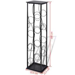 Rackhams Wine Rack for 8 Bottles Metal - thumbnail 6