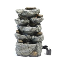 Rackhams 49CM Height Garden Cascading Waterfall Tiered Water Fountain Pump - thumbnail 3