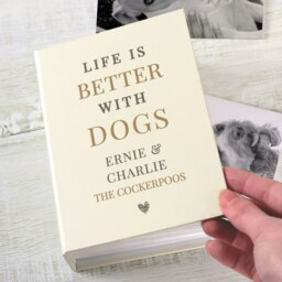 Rackhams Personalised Life is Better With Pets 6x4 Photo Album with Sleeves