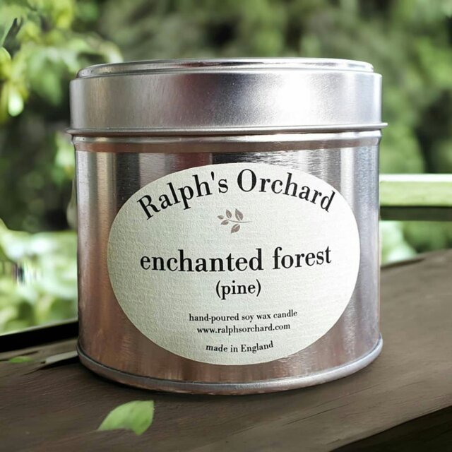 Rackhams Enchanted Forest (Pine) Scented Candle - Candle in Silver Tin - image 1