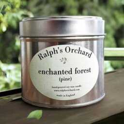 Rackhams Enchanted Forest (Pine) Scented Candle - Candle in Silver Tin - thumbnail 1