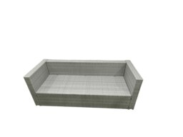 Rackhams Rattan Garden Furniture Set Outdoor 10 Seater Patio Dining Sets with Glass Top Dining Table 2 Side Tables Light Grey Mixed - thumbnail 5