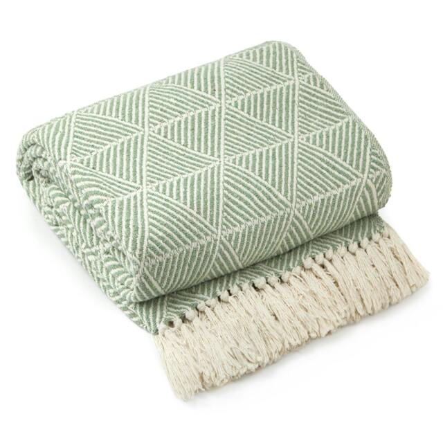 "Rackhams Zahra Pistachio Throw 90x100""" - image 1