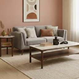 Rackhams Mickey 3 Seat Sofa - Stone Grey - Stone Grey