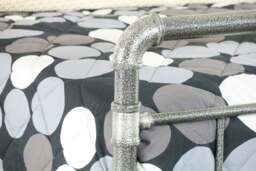 Rackhams Arcadia Metal Copper Pipe Bed Frame - A Unique and Industrial-Chic Addition to Your Bedroom - Silver - Single - thumbnail 3