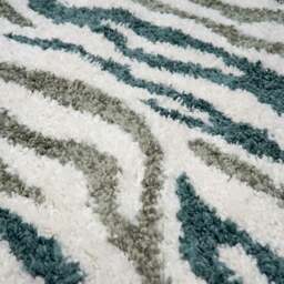 Rackhams Moodi Shaggy Green Nyra Rug - Ø 120 cm - thumbnail 4