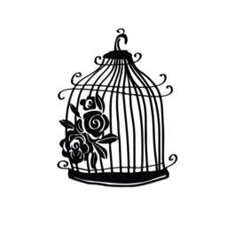 Rackhams Modern Metal Wall Art Cage Home Ornament Decorative Minimalist Design Hanging Wall Sculpture, Black - Metal - Black