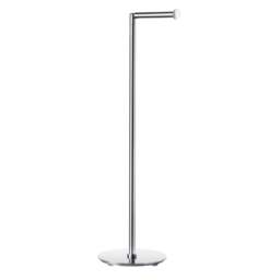 Rackhams Polished Stainless Steel Freestanding Toilet Roll Holder