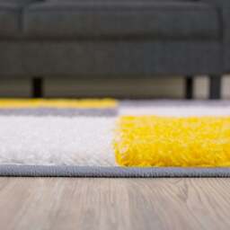 Rackhams Myshaggy Geometric Yellow Rug - 160X230 cm - thumbnail 5