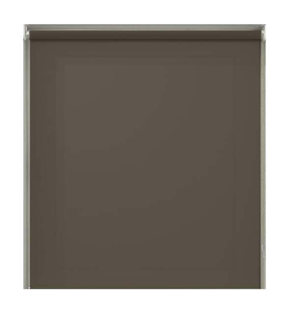 Rackhams Cocoa Plain Straight Edge Daylight Roller Blind - 50cm - image 1