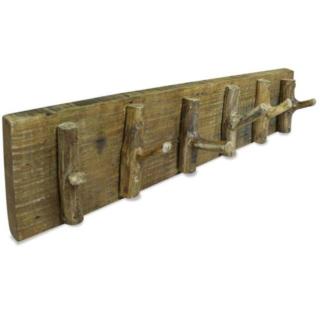 Rackhams Coat Rack Solid Reclaimed Wood 60x15 cm - Solid reclaimed wood