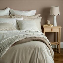 Rackhams Natural 200 Thread Count Egyptian Cotton Pillowcases - Super King - 4 Pack - Oxford - thumbnail 5