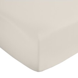 Rackhams 400 Thread Count Cotton Sateen Fitted Sheet - Oyster - Double - thumbnail 4