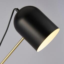 Rackhams BLACK, GOLD AND MARBLE TASK FLOOR LAMP - thumbnail 4