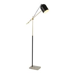 Rackhams BLACK, GOLD AND MARBLE TASK FLOOR LAMP - thumbnail 2