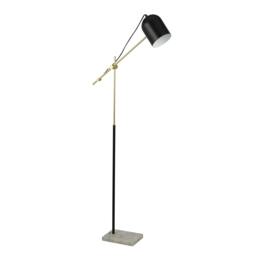 Rackhams BLACK, GOLD AND MARBLE TASK FLOOR LAMP - thumbnail 3