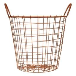Rackhams Vertex Copper Finish Round Wire Basket