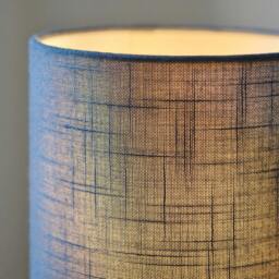 Rackhams Buxton Navy Faux Linen Table Lamp - thumbnail 5