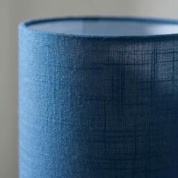 Rackhams Buxton Navy Faux Linen Table Lamp - thumbnail 6