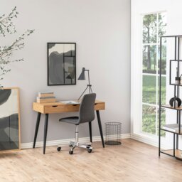 Rackhams Neptun 3 Drawer Office Desk in Oak - 1 - Natural - 50 - thumbnail 6