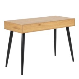 Rackhams Neptun 3 Drawer Office Desk in Oak - 1 - Natural - 50 - thumbnail 4