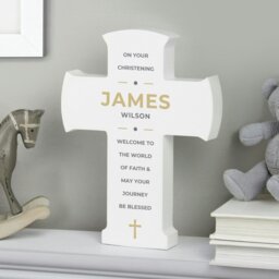 Rackhams Personalised Wooden Cross Ornament - thumbnail 4