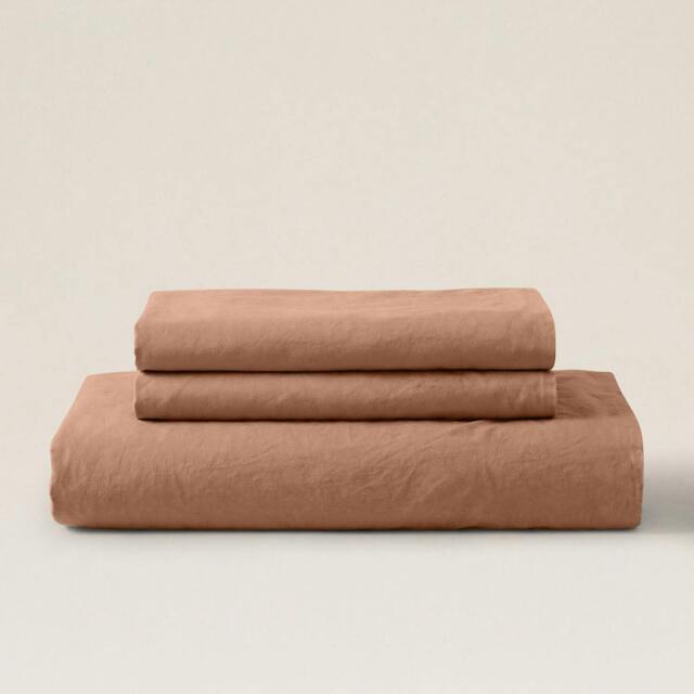 Rackhams Percale Duvet Cover Set - Brown - S.King - King - image 1