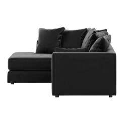 Rackhams Brooklyn Full Foam Plush Velvet Corner Sofa - Gold - Right Hand Facing - thumbnail 6