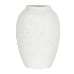 Rackhams Ashen Tall Vase - White - 35cm x 24cm x 24cm - White - 100% Mixed - thumbnail 2