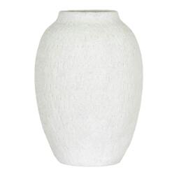 Rackhams Ashen Tall Vase - White - 35cm x 24cm x 24cm - White - 100% Mixed