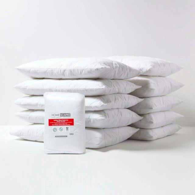 Rackhams Quilted Pillow Protectors - Pack of 10 - image 1