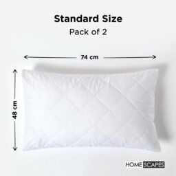 Rackhams Quilted Pillow Protectors - Pack of 10 - thumbnail 3