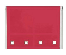 Rackhams Red Square Eyelet Edge Roller Blind - 160cm - thumbnail 2