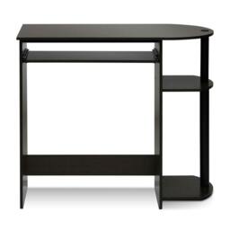 Rackhams BK Simplistic Easy Assembly Computer Desk, Dark Brown Crafted for Practical Use and Stylish Living Spaces - 14098R1DBR - thumbnail 2