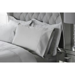 Rackhams Bamboo Fitted Sheet - Platinum - Platinum - Superking - 70% Bamboo/30% Cotton - thumbnail 3
