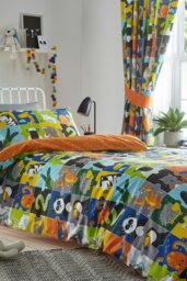Rackhams Animal Jigsaw Duvet Cover Set - Junior/Toddler Size Bed - Multi - thumbnail 1