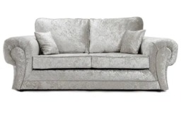 Rackhams Tova Living Room Furniture Range - Grey Crushed Velvet - Swivel Chair - thumbnail 2