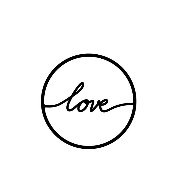 Rackhams To Love Modern Metal Wall Art Home Decoration Ornament, Black - Metal - Black - image 1