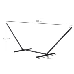 Rackhams 3.6m Long Metal Hammock Stand Frame Replacement Garden Outdoor Patio - thumbnail 6