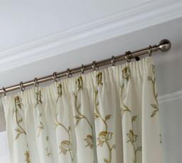 Rackhams Exe Embroidery Voile Curtains - Red - 229cm width x 229cm drop - thumbnail 4