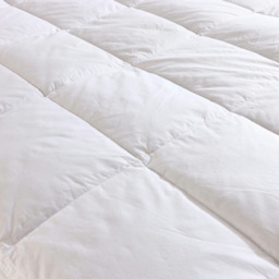 Rackhams Goose Feather & Down Mattress Topper - Double - White - Cotton - thumbnail 3