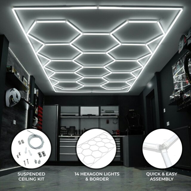 Rackhams Hexagon LED Lighting - image 1