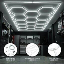 Rackhams Hexagon LED Lighting